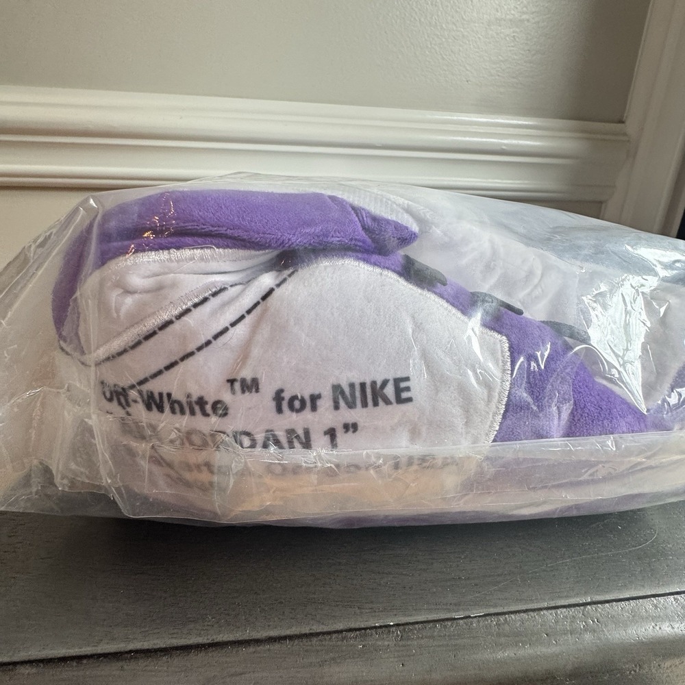 AJ 1 Off White Prple OrangeRetro Lo Hi Top Unisex Trainer Sneaker Slippers 36-44 - Picture 3 of 4